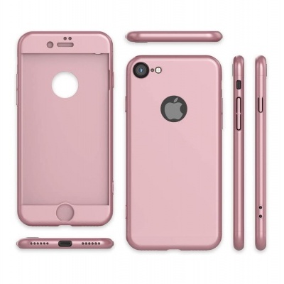 iPhone 7/8 Capa Slim 360º Full-Body GKK + Vidro Temperado