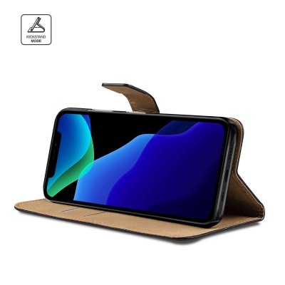 Capa Carteira Flip em Pele Genuína para iPhone 11 Pro Max Capa Carteira Flip em Pele Genuína para iPhone 11 Pro Max