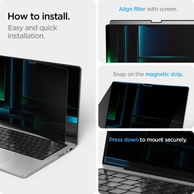 Película de Privacidade Spigen SafeView para MacBook Air