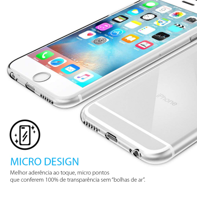 iPhone 6/6S Capa Ultra-Fina Silicone Transparente