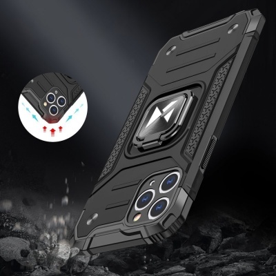 Capa Anti-shock Wozinsky Ring Armor Magnética para iPhone X/XS Capa Anti-shock Wozinsky Ring Armor Magnética para iPhone X/XS