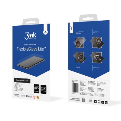 Película de Protecção de Ecrã Híbrida 3mk FlexibleGlass para iPhone 14/13/13 Pro Película de Protecção de Ecrã Híbrida 3mk FlexibleGlass para iPhone 14/13/13 Pro