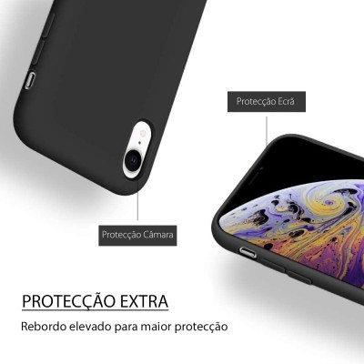 iPhone XR Capa Silicone Rígido Premium Rubberized OEM iPhone XR Capa Silicone Rígido Premium Rubberized OEM