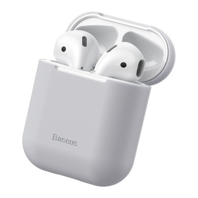 Capa Silicone Ultra Fina Baseus para AirPods 1/2 Capa Silicone Ultra Fina Baseus para AirPods 1/2