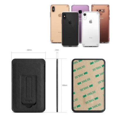 Porta Cartões Magnético Ringke com Suporte para Smartphone (3 em 1)