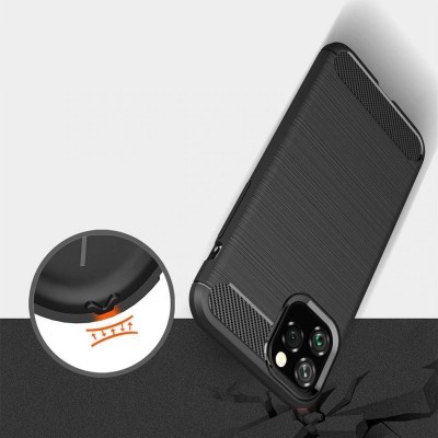 Capa Silicone Carbono Híbrida para iPhone 12 Pro Max Capa Silicone Carbono Híbrida para iPhone 12 Pro Max