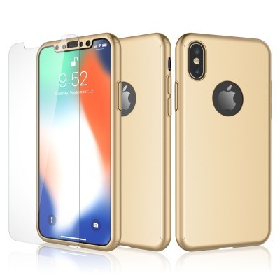 iPhone X/XS Capa Slim 360º + Vidro Temperado