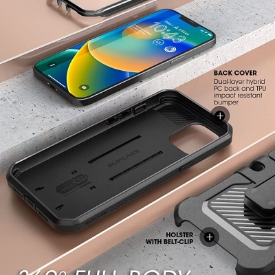 Capa Anti-Shock 360º Supcase Unicorn Beetle Pro para iPhone 14/13 Capa Anti-Shock 360º Supcase Unicorn Beetle Pro para iPhone 14/13