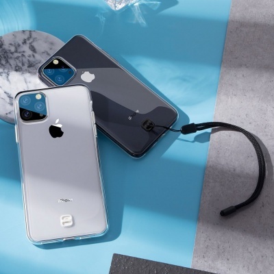 Capa Transparente Silicone Fina Lanyard Baseus para iPhone 11