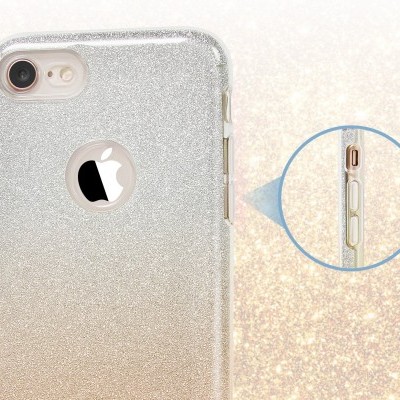 iPhone 7/8 Capa Silicone Gradient Bling