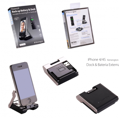 Dock & Bateria Externa Kensington para iPhone 4/4S Dock & Bateria Externa Kensington para iPhone 4/4S