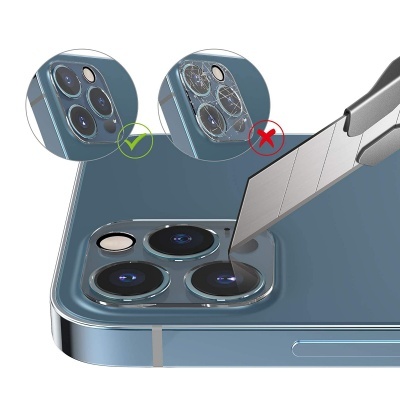 (Pack 2) Películas de Protecção de Câmara Traseira em Vidro Temperado para iPhone 12 Pro