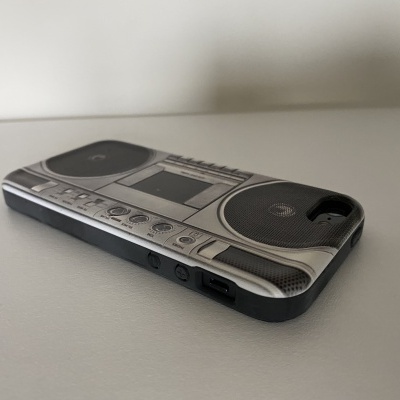 iPhone 5/5S/SE Capa Silicone Vintage Radio