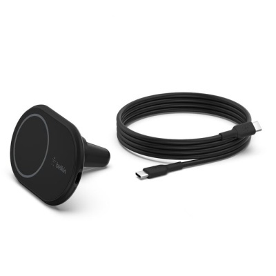 Carregador / Suporte Belkin BoostCharge Magnetic Wireless para automóvel (inclui cabo)