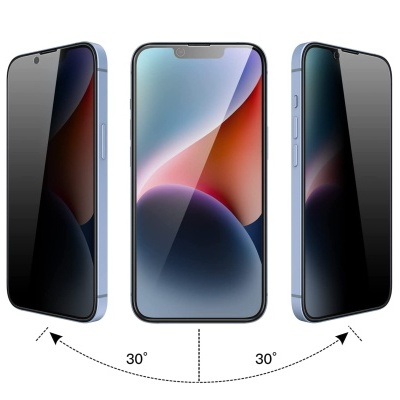 Película de Protecção e Privacidade em Vidro Temperado Anti-Spy para iPhone 14 Plus/13 Pro Max