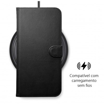 Capa Carteira Flip em Pele Genuína para iPhone 11 Pro Max Capa Carteira Flip em Pele Genuína para iPhone 11 Pro Max