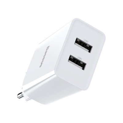Carregador / Adaptador de corrente 2X USB Baseus Speed mini 10.5W