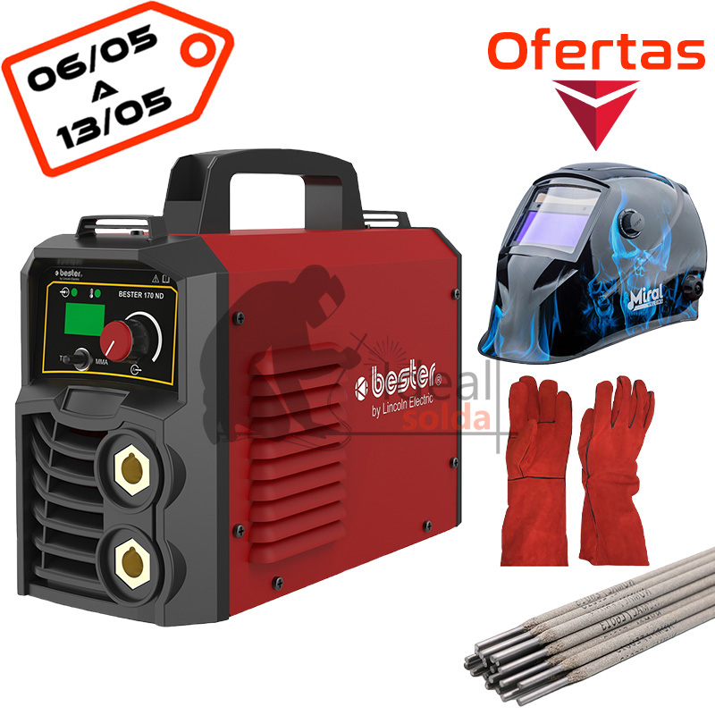 Lincoln Electric Máquina Soldar Inverter BESTER 170-ND Lincoln Electric Máquina Soldar Inverter BESTER 170-ND