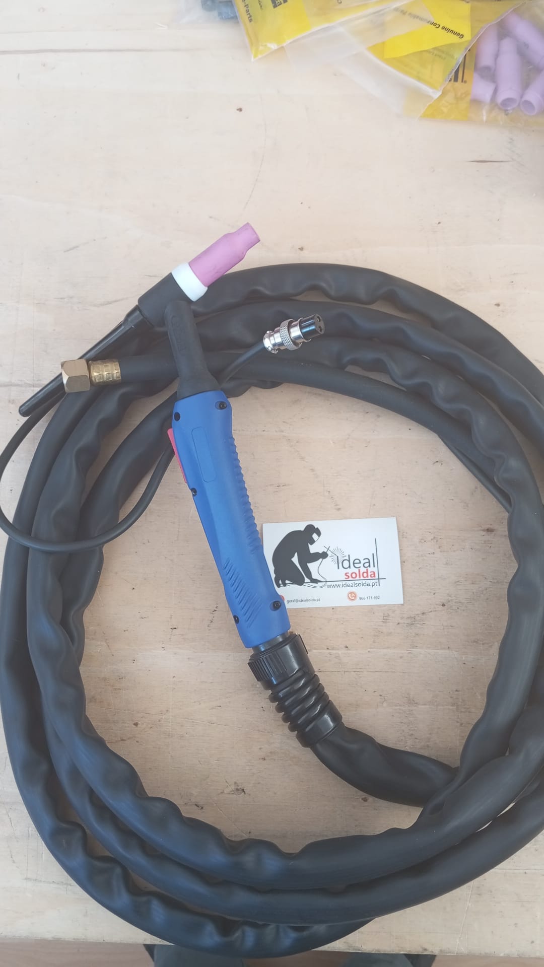 Tocha TIG WP 26 de botão - 4 metros