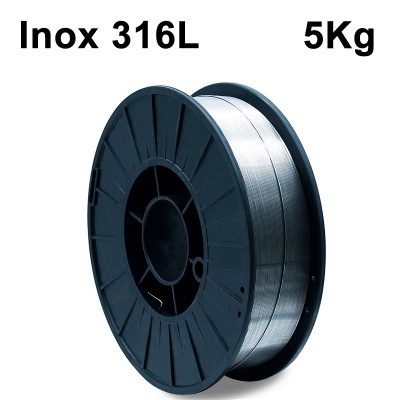 Fio Arame Sólido INOX 316L Bobine 0.8mm - 5kg