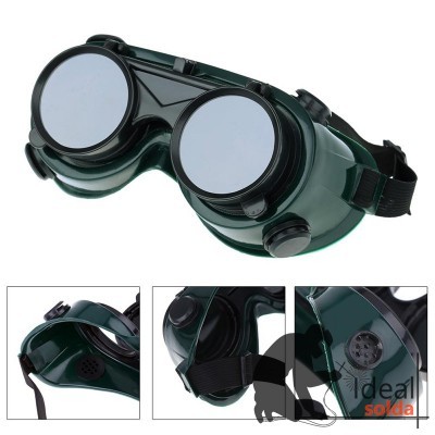 Óculos de Maçariqueiro Rebatíveis de Proteção Soldador Oxi