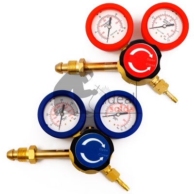 Par de Reguladores Debitómetros Acetileno + Oxigénio Par de Reguladores Debitómetros Acetileno + Oxigénio