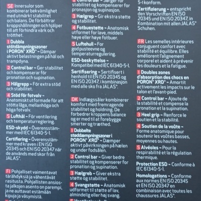 Palmilha JALAS 8710M Arco Médio