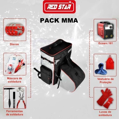 KIT Mochila com maquina MMA/SER para eletrodos
