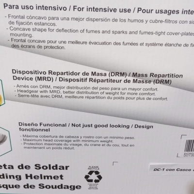 Máscara de Soldadura com Capacete DC1