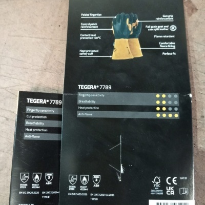 Luva MIG/MAG reforçada TEGERA 2 cores