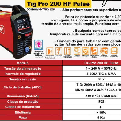REDSTAR TIG PRO 200 HF PULSE