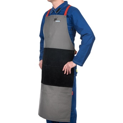 WELDAS Avental Arc Knight Algodão e Pele