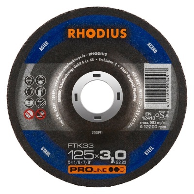 Rhodius Disco de Corte 125 x 3,0 mm