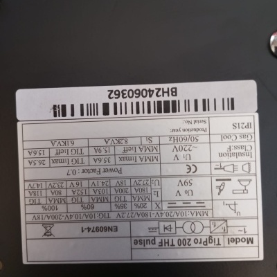 Equipamento RedStar TIG PRO 200 HF Pulse