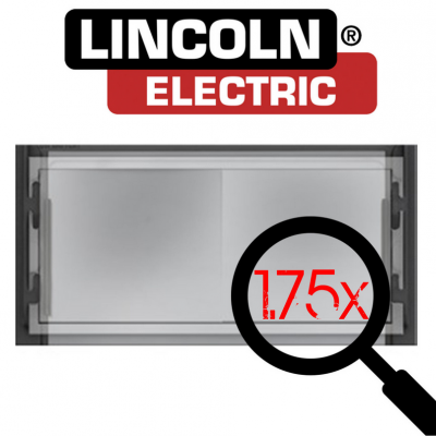 Ecrã retangular com moldura e lupa a ampliar texto 175x