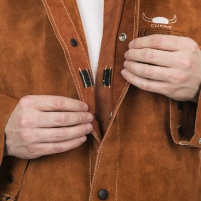 WELDAS Casaco Lava Brown Costas de Algodão Ignifugo 44-7300/P