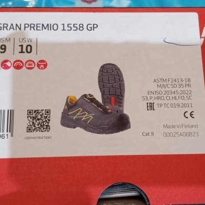 JALAS 1558GP Sapatos para Serralharia e uso geral em segurança S3+P+HRO+HI+FO
