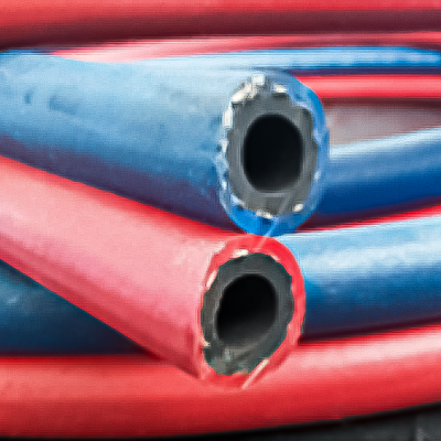 Mangueira dupla para gases de corte/aquecimento (Ox-Acetileno, Ox-Propano, Ox-Butano)