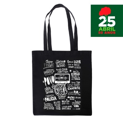 tote bag "o povo é quem mais ordena" [música portuguesa]