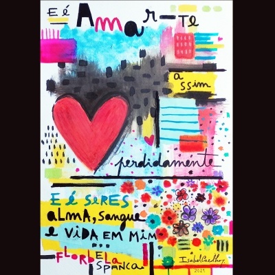 Pintura perdidamente [ 21x30cm - Florbela Espanca ]