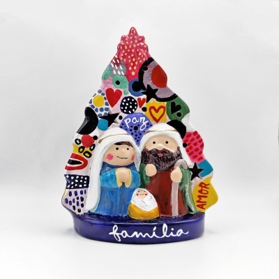 Presépio Família 02 [ pintado à mão ]