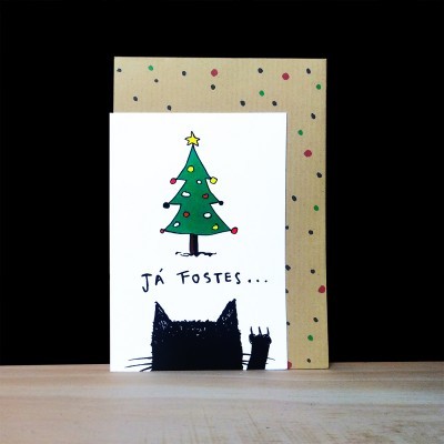 cartão de natal "Já FOSTES..."