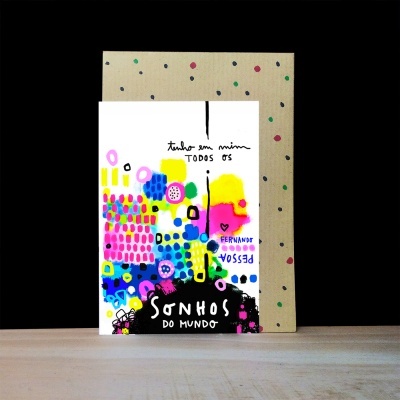 cartão "todos os sonhos do mundo"
