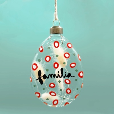 Ornamento natal "família"