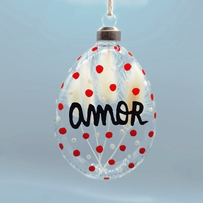 Ornamento natal "amor"