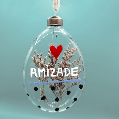 Ornamento natal "amizade"