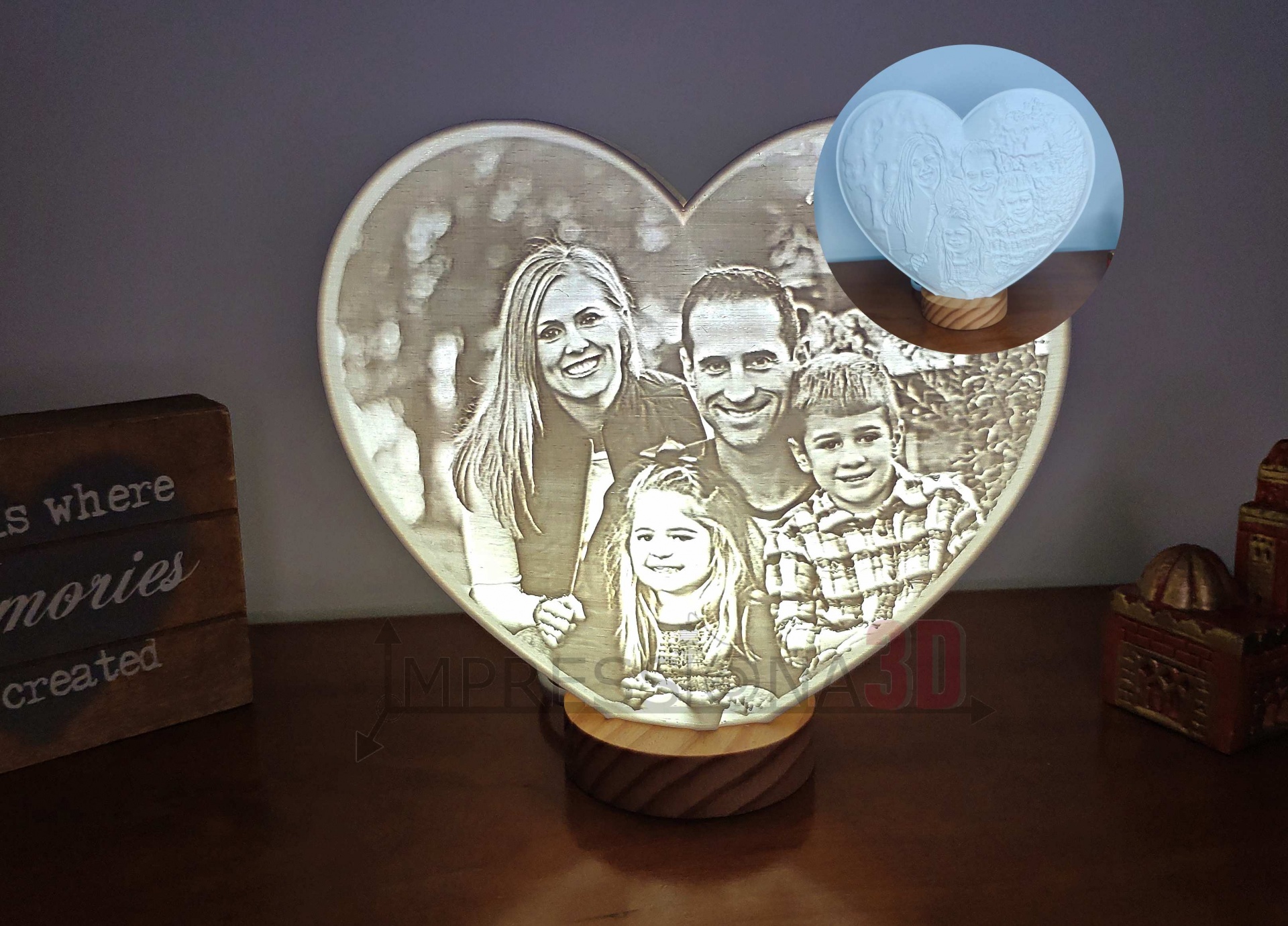 Candeeiro Coração Balão Gigante (iluminação 220V)