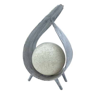 Candeeiro Folha Coco Natural - Cinza