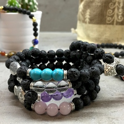 Pulseiras Lava Vulcânica