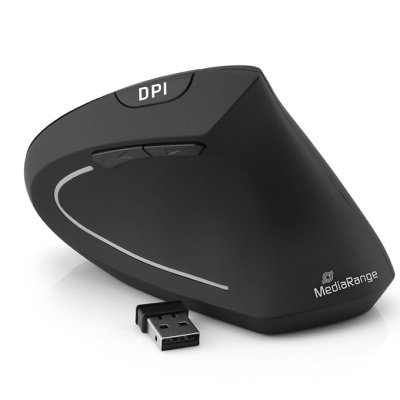 MEDIARANGE RATO ERGONOMICO VERTICAL 6B 1600DPI WIRELESS